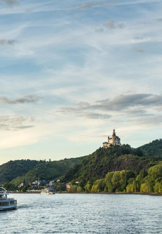 Marksburg vom Schiff aus | &copy; Dominik Ketz