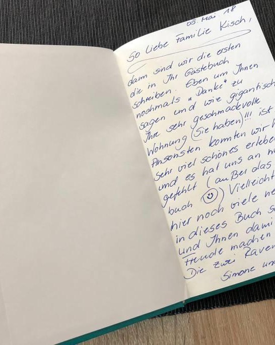 1.Eintrag-herzlichen Dank an Simone & Harald | &copy; Kisch