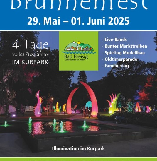 Plakat Brunnenfest 2025 | © Tourist-Info Bad Breisig