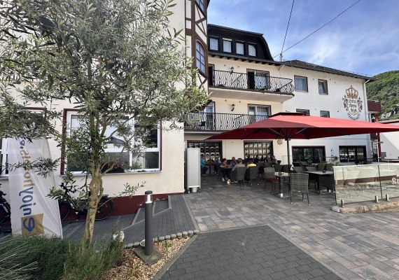 Außenterrasse | © Loreley Touristik Außenterrasse | © Loreley Touristik