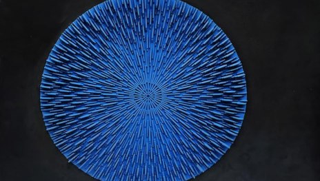 Vernissage zweier Ausstellungen im Ludwig Muse | &copy; Marianne Aue, &bdquo;Nr. 153&ldquo;, 1964. &copy; Nachlass Marianne Aue, Foto: Galerie Panarte, Wien