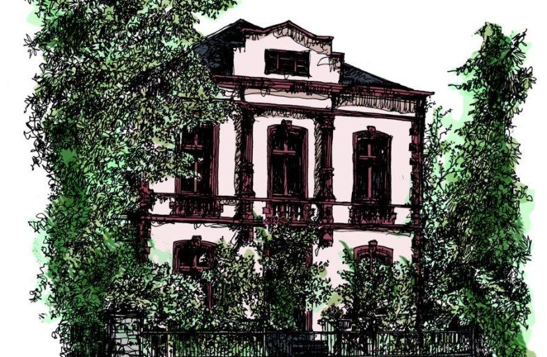 Skizze Au&szlig;enansicht | &copy; Villa zur Erholung