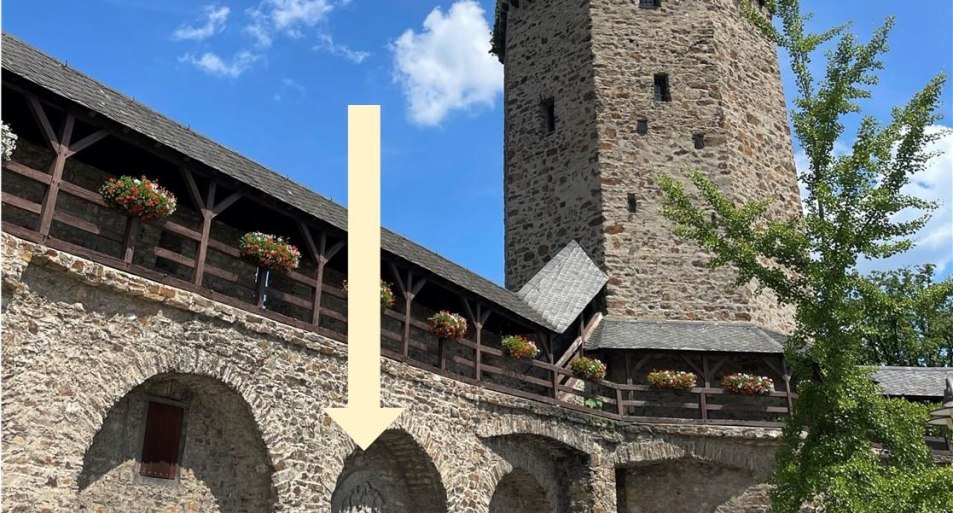 Stadtmauer Lahnstein mit Tympanon | © Stadt Lahnstein Stadtmauer Lahnstein mit Tympanon | © Stadt Lahnstein