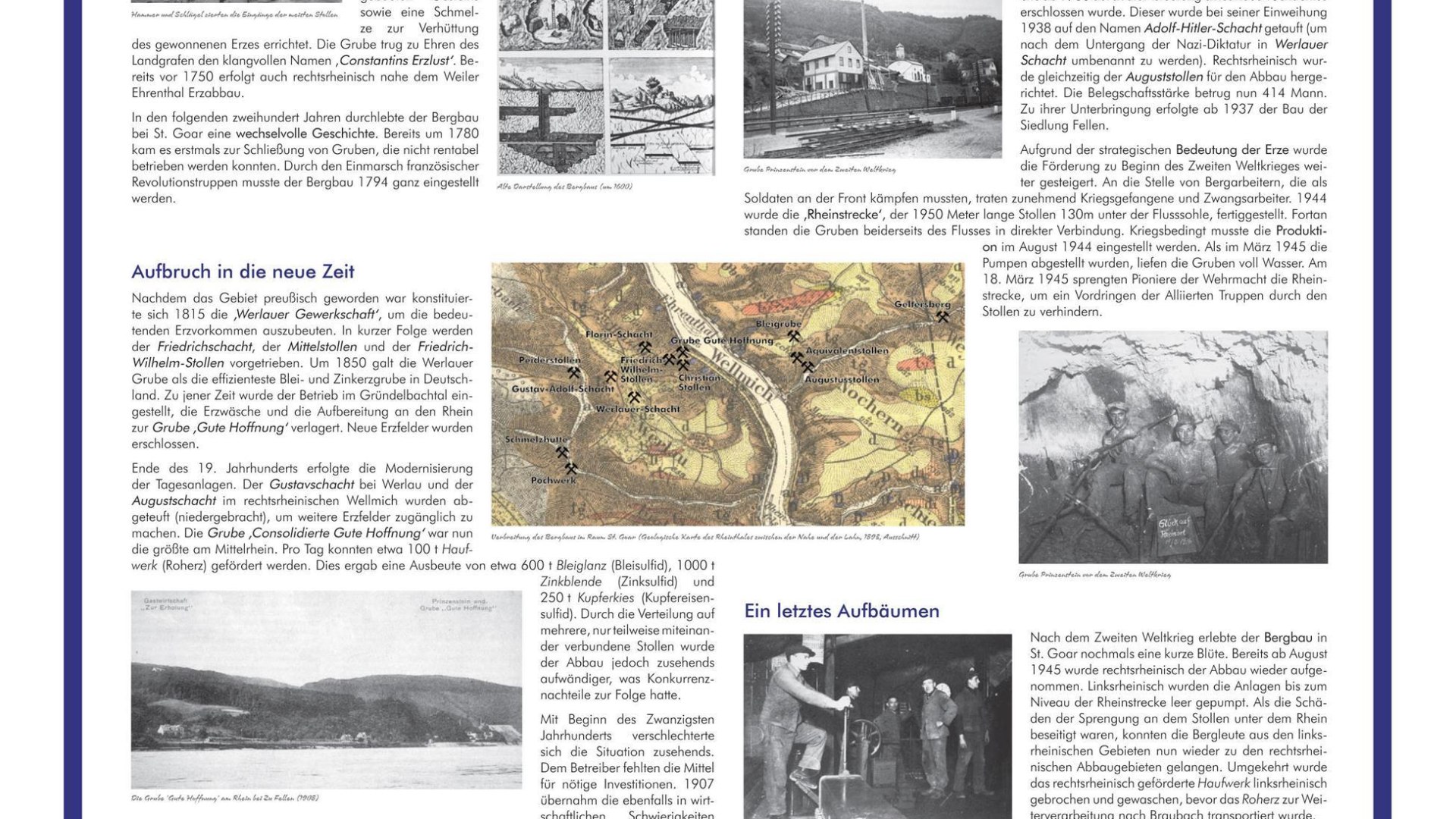 Infotafel Bergbau in St.Goar | &copy; J. G&ouml;dert
