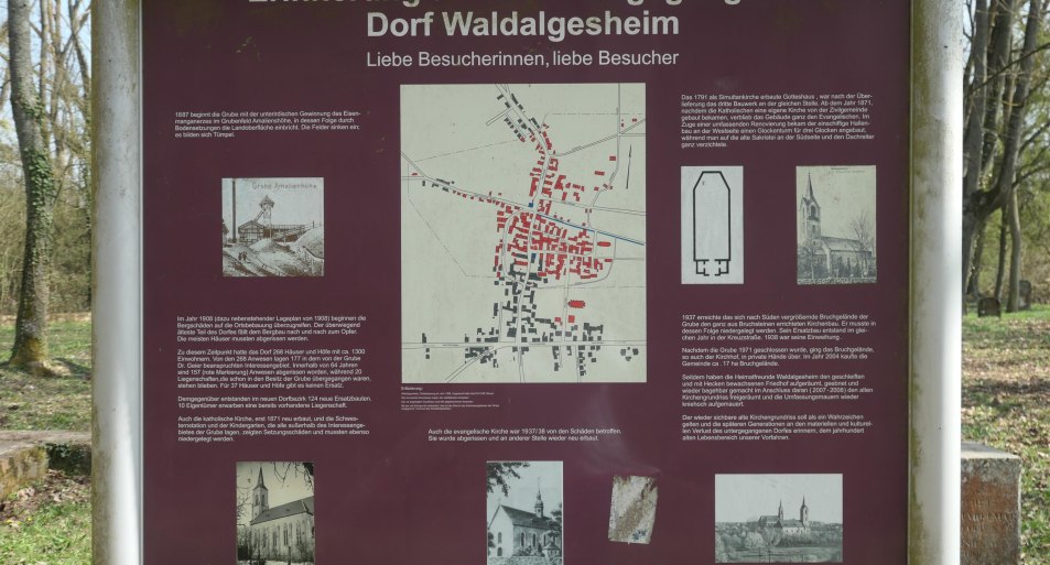 ehem. ev. Waldalgesheimer Kirche Tafel | © RNT, Christian Kuhn