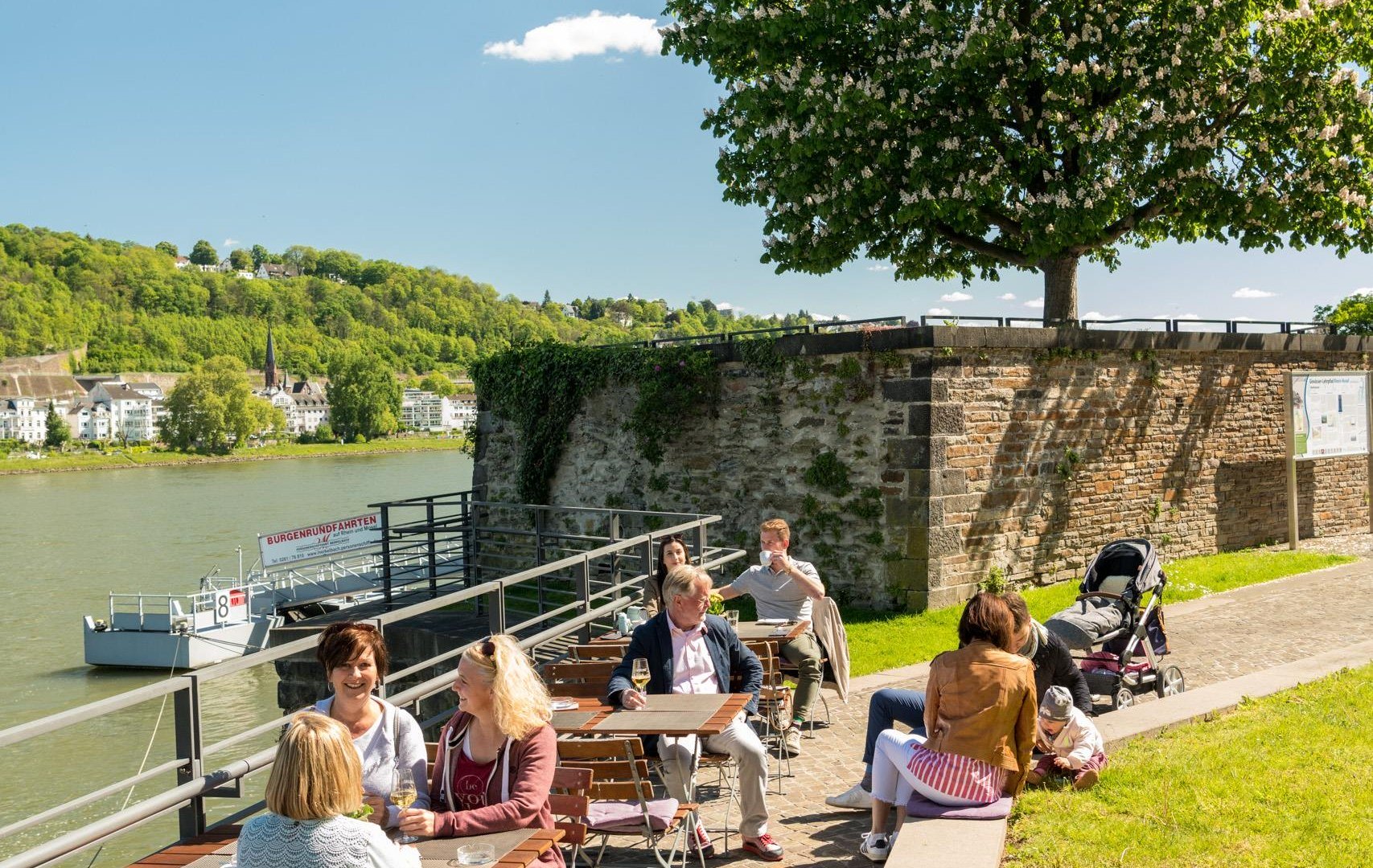 Blick auf den Rheinkavalier | &copy; Koblenz-Touristik GmbH / Dominik Ketz