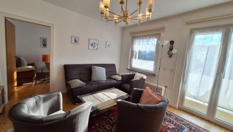 Wohnzimmer mit Balkon | &copy; Koblenz-Touristik GmbH, J. Assenmacher