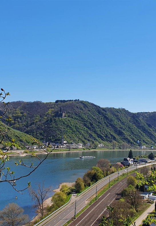 Rheinblick mit Burg Maus | © T. Biersch Rheinblick mit Burg Maus | © T. Biersch