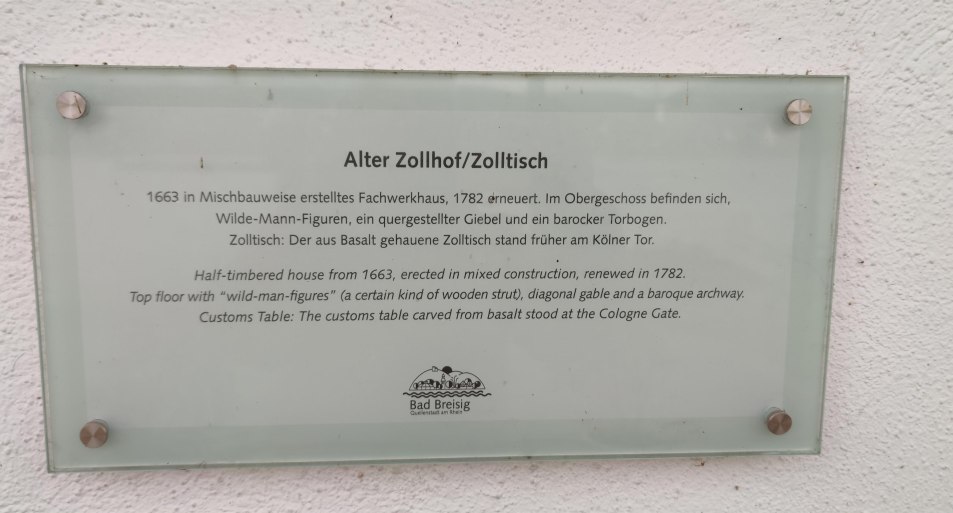 Zolltisch Infotafel | &copy; Tourist-Information Bad Breisig