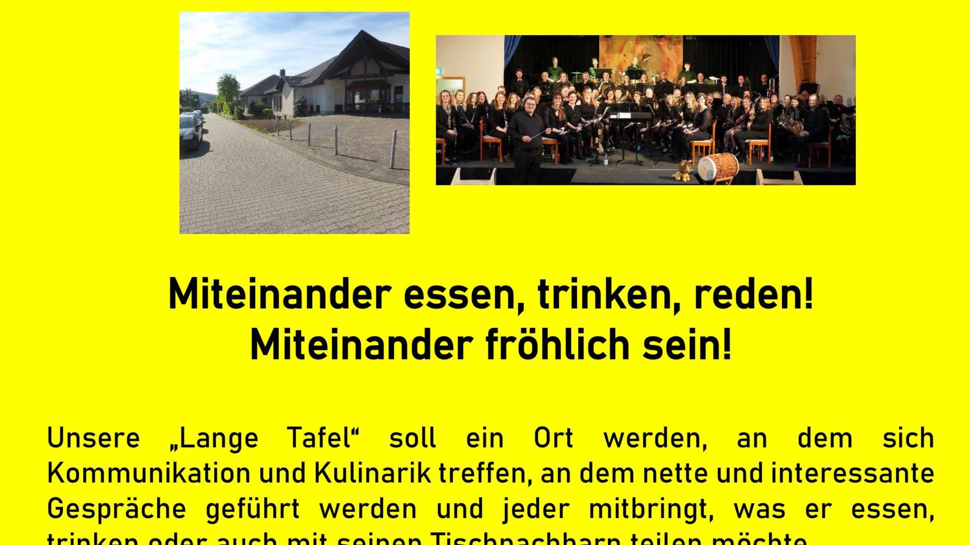 Plakat Lange Tafel Brey | © Initiativkreis "Kultur im Dorf" Brey