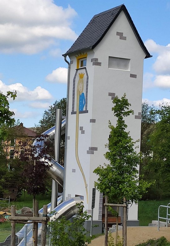 Rapunzelturm mit Rutsche | © TI Hunsrück-Mittelrhein