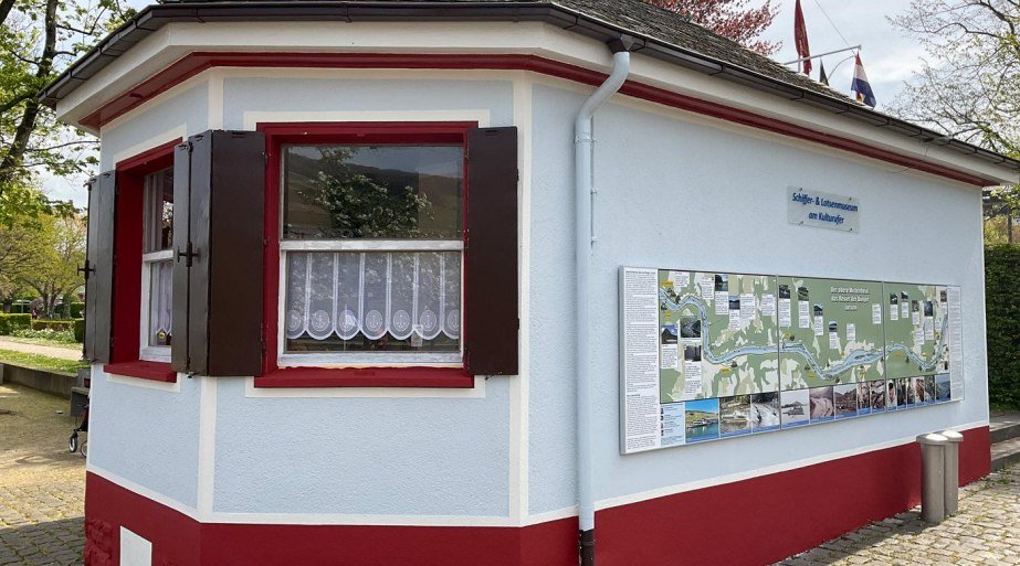 Lotsenmuseum mit Infotafel | &copy; Ulrich Kunkel Binger Schifferverein e.V.