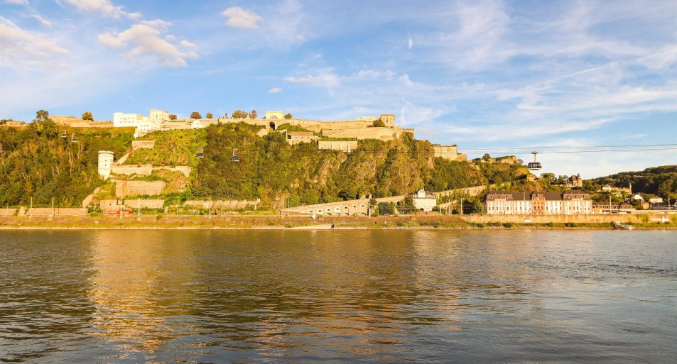 Festung vom Deutschen Eck aus gesehen | &copy; Koblenz-Touristik Gmbh / Johannes Bruchhof