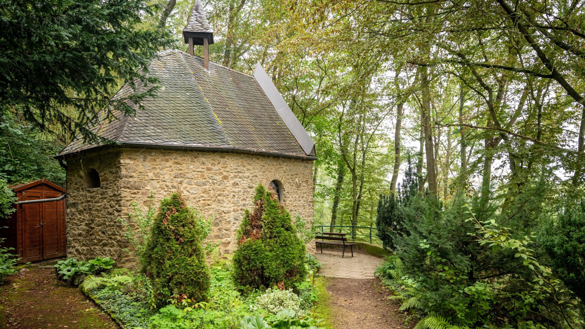 Außenansicht Muttergotteskapelle | © TI Erlebnis Rheinbogen