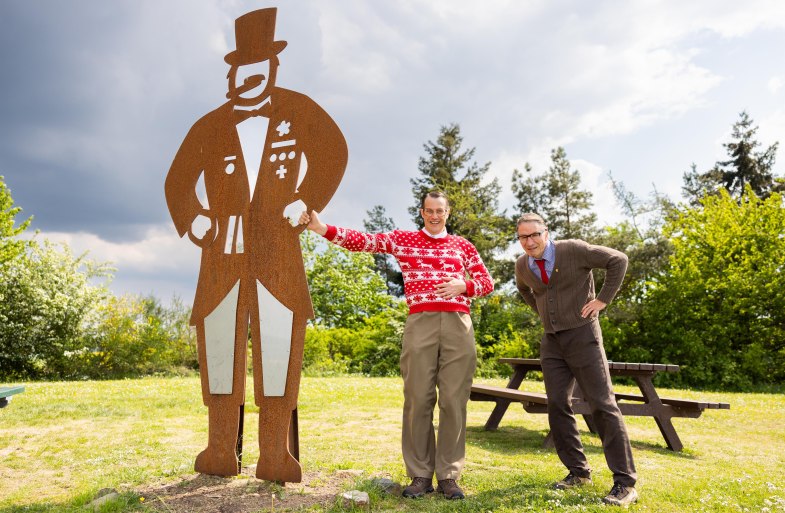 Willi und Ernst mit dem Quetschehannes | © Kai Mylller Willi und Ernst mit dem Quetschehannes | © Kai Mylller