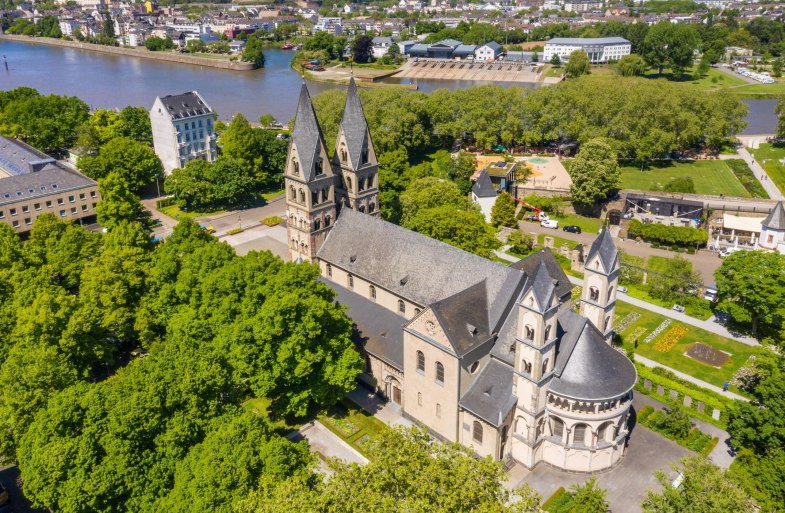 St. kastor Luftbild | © Koblenz-Touristik GmbH / Dominik Ketz