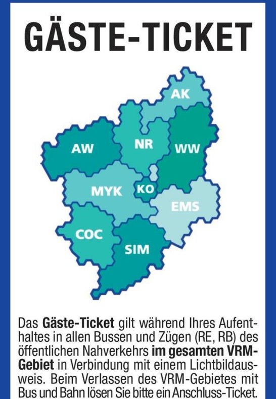 &Ouml;PNV- G&auml;steticket | &copy; Verkehrsverbund Rhein-Mosel