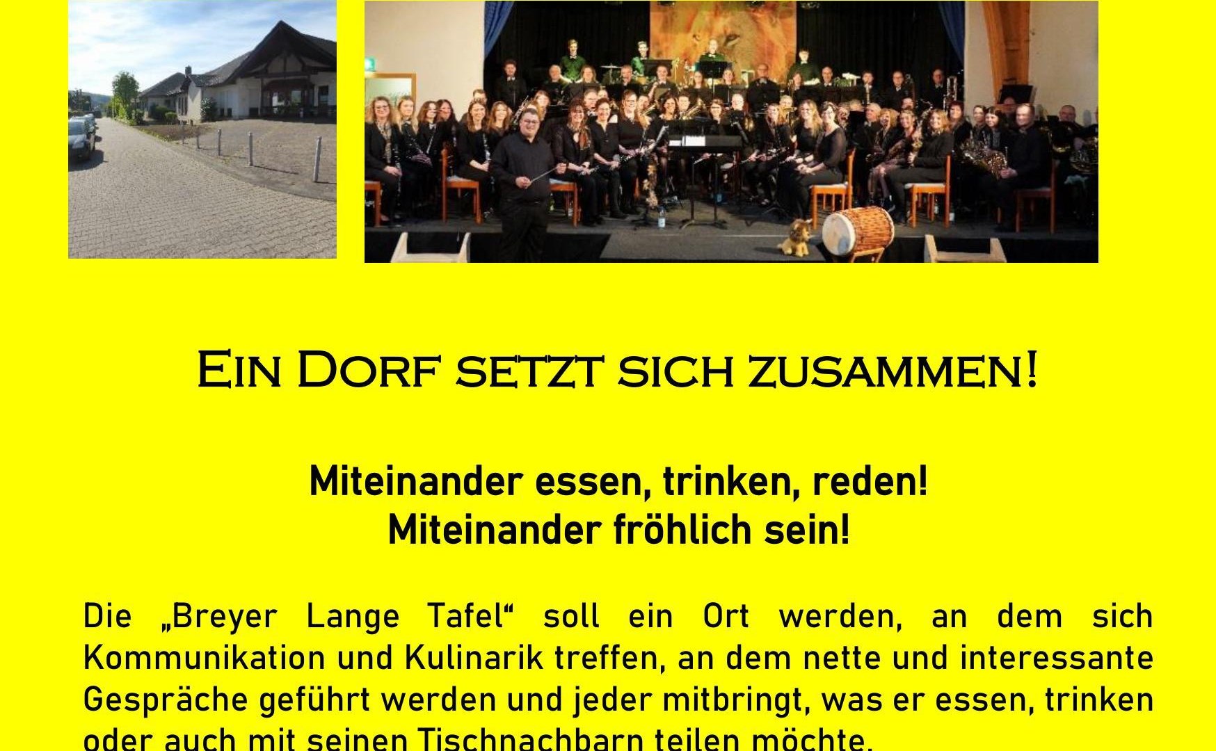 Plakat Lange Tafel Brey | © Initiativkreis "Kultur im Dorf" Brey