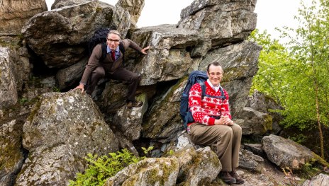 Willi und Ernst am Kuckucksnack | © Kai Myller, Tourist-Info Hunsrück-Mittelrhein - Zentrum am Park Willi und Ernst am Kuckucksnack | © Kai Myller, Tourist-Info Hunsrück-Mittelrhein - Zentrum am Park