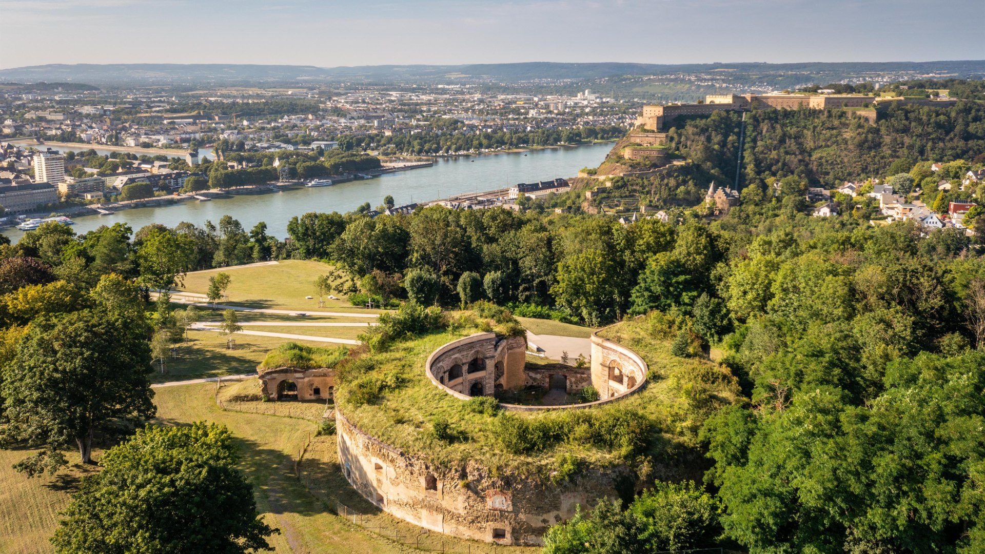 Luftaufnahme Fort Asterstein | © Koblenz-Touristik GmbH, Dominik Ketz
