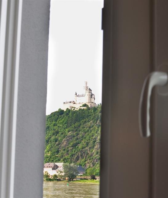 Blick auf die Marksburg | &copy; Ferienwohnung am Rheinbogen