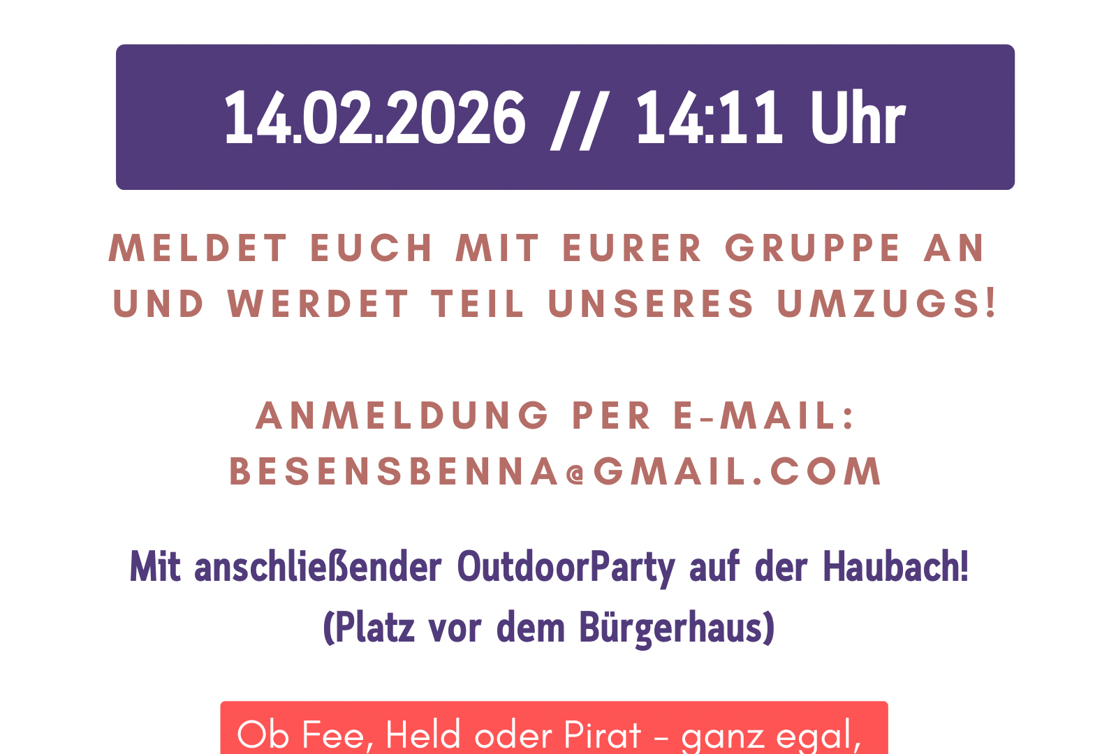 Plakat 2 | &copy; WKK Besensbenna 1983