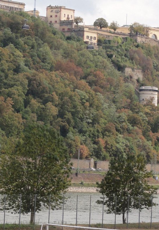 Blick auf Festung Ehrenbreitstein | &copy; Ferienwohnung Villa Koblenz
