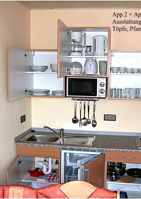 7. K&uuml;che Inhalt App2-3 | &copy; Ferienwohnung Klaus J&auml;rgen