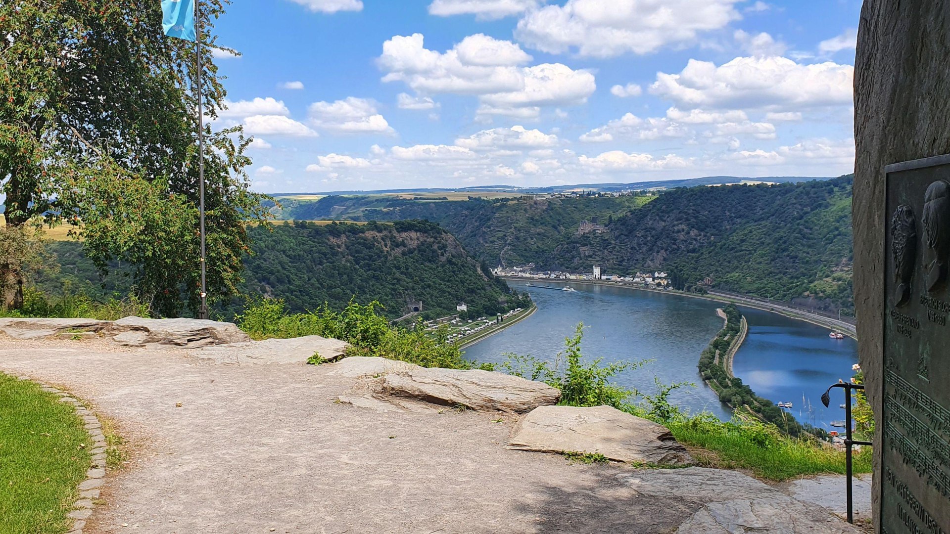 Aussicht aufs Mittelrheintal | © C. Vogt Aussicht aufs Mittelrheintal | © C. Vogt
