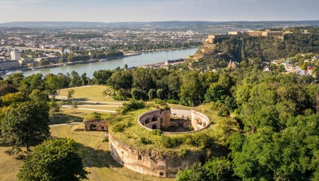 Fort Asterstein und Festung Ehrenbreitstein | © Koblenz-Touristik GmbH / Dominik Ketz Fort Asterstein und Festung Ehrenbreitstein | © Koblenz-Touristik GmbH / Dominik Ketz