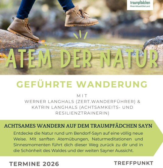 Flyer Achtsames Wandern | © Katrin und Werner Langhals Flyer Achtsames Wandern | © Katrin und Werner Langhals